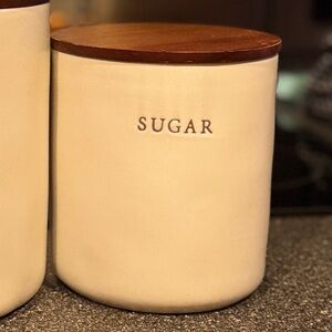 Hearth & Hand stoneware Sugar Canister